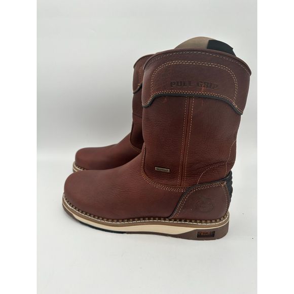 $240 NEW Georgia Boot Men's AMP LT Wedge Industrial Boot, Brown, 13 Wide H4